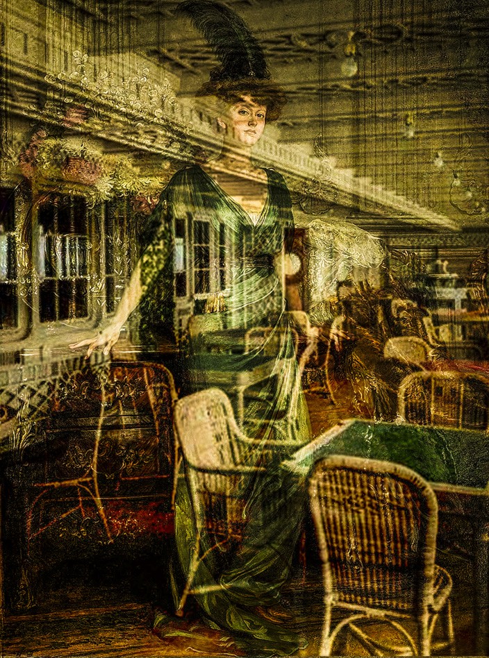 First Class ghost of the Titanic in the Cafe Parisien